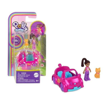 Polly Pocket. Figurka z pojazdem - Kotek HMJ80